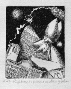 Profeti 2000. 2007, calcografia, mm. 155 x 125